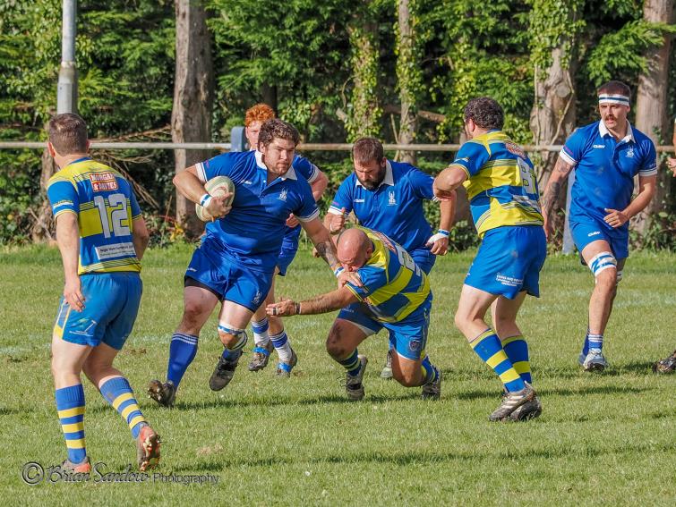 Dan Berry on the charge for Haverfordwest. Picture Brian Sandow